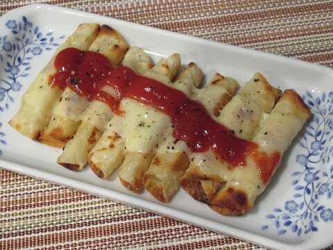 余った餃子の皮で！長芋のチーズ焼き